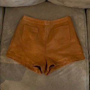 Hollister suede shorts